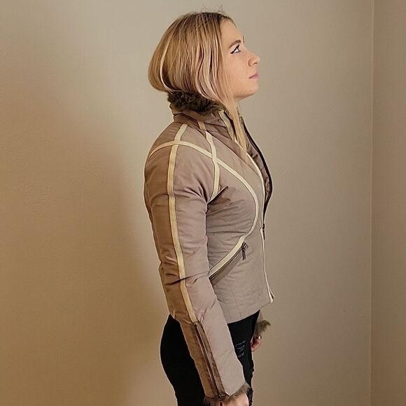 David Bitton BUFFALO Taupe Down Jacket Size XS - Picture 8 of 12